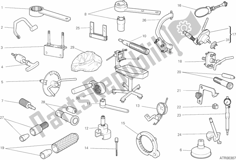 Toutes les pièces pour le Outils De Service D'atelier, Moteur du Ducati Monster 795 Thailand 2014